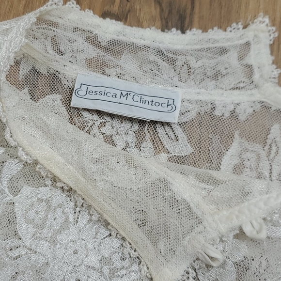 Jessica McClintock Vintage Peasant Blouse - Picture 4 of 16